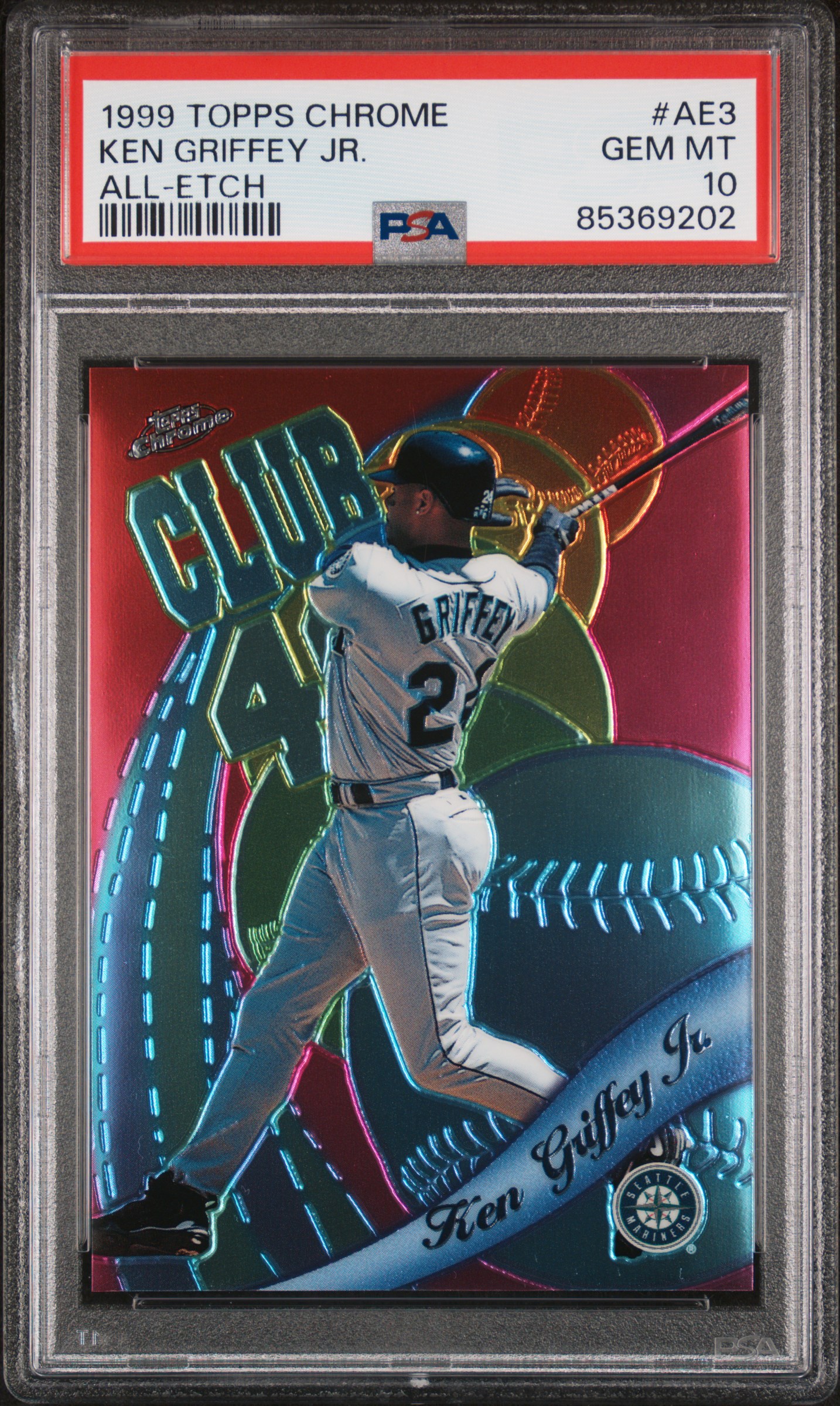 1999 Topps Chrome All-Etch Ken Griffey Jr. #AE3 All-Etch PSA 10
