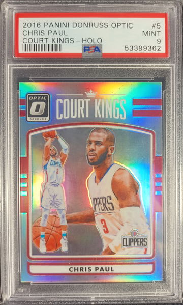 2016 Donruss Optic Court Kings Chris Paul Holo #5 PSA 9 Mint Suns