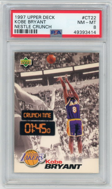 1997 Upper Deck Kobe Bryant PSA 8 Nestle Crunch CM