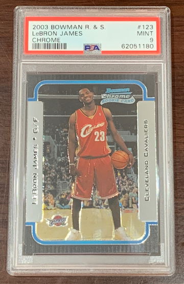 2003 Bowman Chrome Lebron James PSA 9
