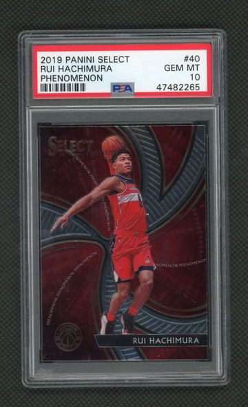 2019 Rui Hachimura Panini Select Phenomenon Rookie RC #40 PSA 10 