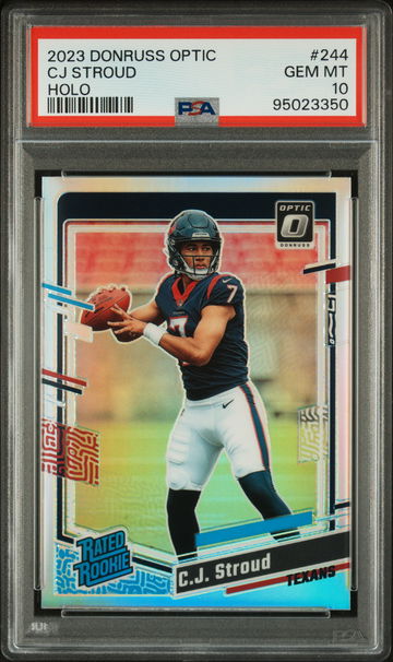 2023 Panini Donruss Optic Holo CJ Stroud #244 RC PSA 10