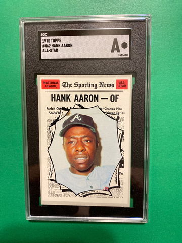 1970 Topps # 462  Hank Aaron All Star