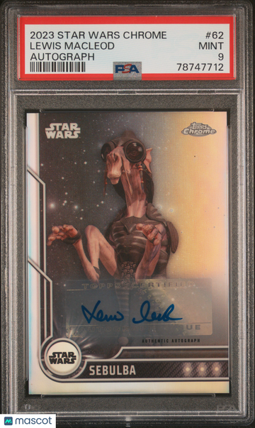 2023 Topps Chrome Star Wars Lewis Macleod #62 PSA 9