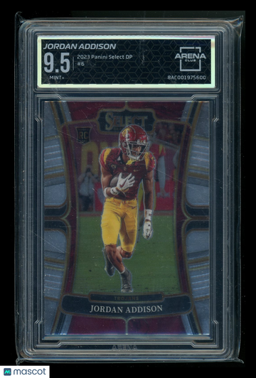 2023 Panini Select Draft Picks Jordan Addison #6 RC Arena Club 9.5