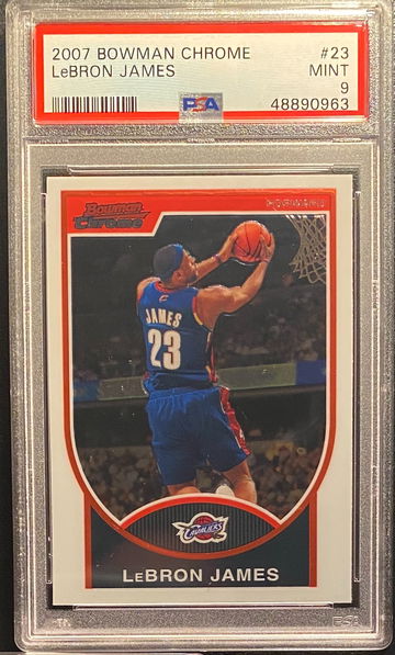 2007 Bowman Chrome Lebron James PSA 9 Mint