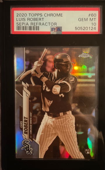 2020 Topps Chrome Luis Robert Sepia Refractor
