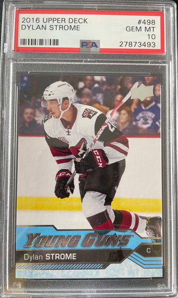 2016 upper deck young guns Dylan Strome PSA 10