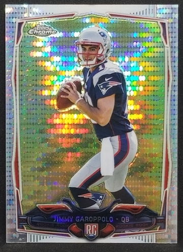 2014 Topps Chrome Mini Pulsar Refractor RC Jimmy Garoppolo Rookie /102