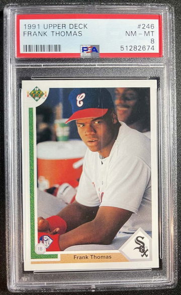 1991 Upper Deck Frank Thomas PSA 8