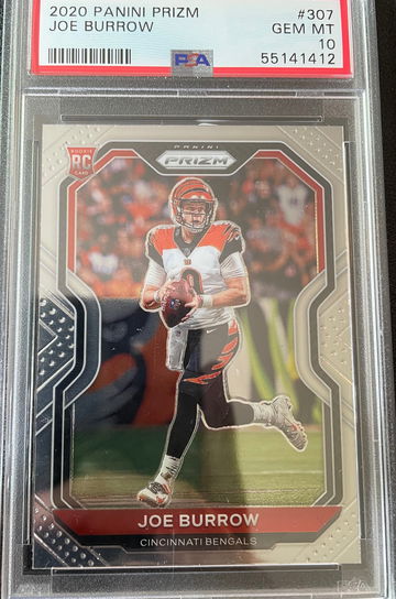 2020 Prizm Joe Burrow Psa 10