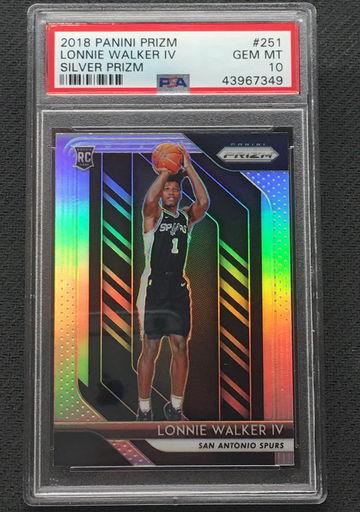 Lonnie walker silver prizm rc psa 10 
