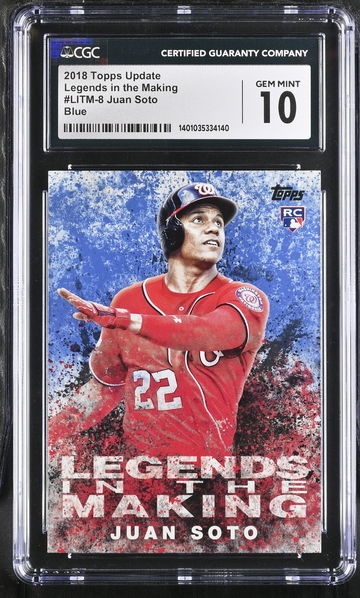 2018 TOPPS JUAN SOTO UPDATE LEGENDS IN THE MAKING #LITM-8 CGC 10 BL.D1.04