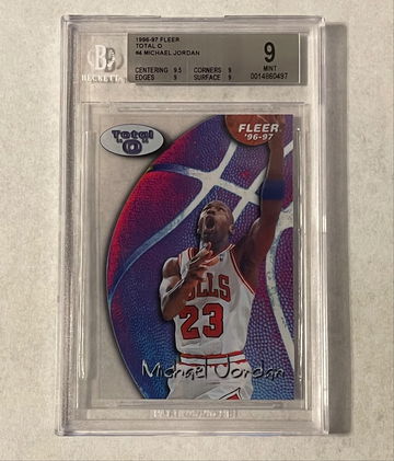 1996-97 Fleer - Total O #4 Michael Jordan BGS 9 Mint Super Clear