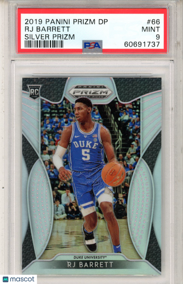 2019 Panini Prizm Draft Picks RJ Barrett #66 Silver PSA 9