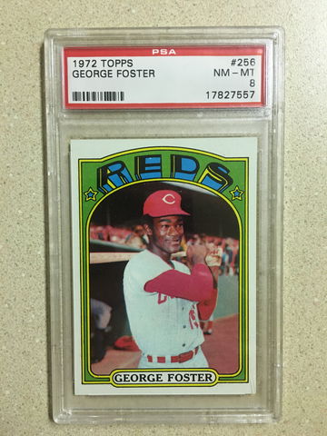 1972 Topps #256 George Foster PSA 8 NM-MT REDS