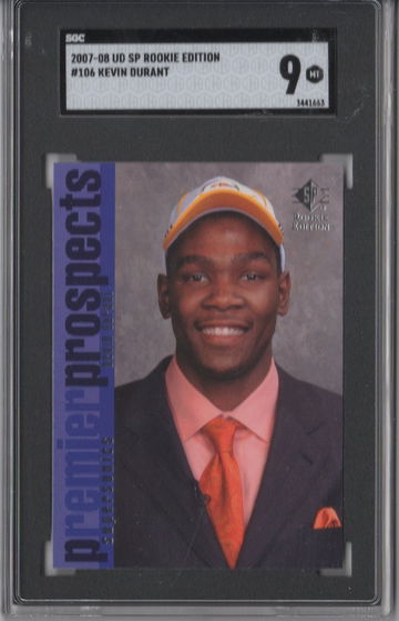2007 SP Rookie Edition Kevin Durant SGC 9