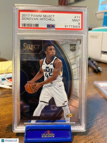 2017 Panini Select Donovan Mitchell #11 Rookie PSA 9