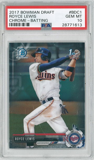 2017 Bowman Draft Royce Lewis #BDC1 PSA 10