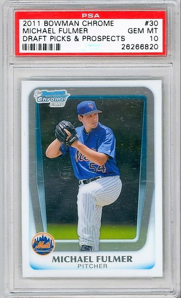 2011 Bowman Chrome Draft Picks & Prospects Michael Fulmer PSA 10