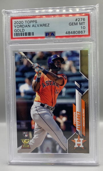 2020 Topps Yordan Alvarez Gold 276 PSA 10