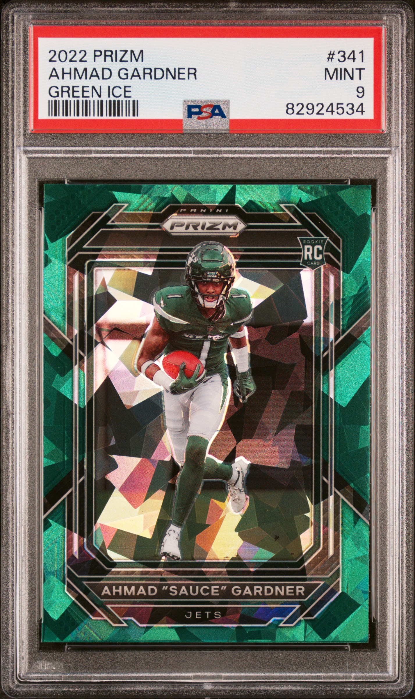 2022 Panini Prizm Ahmad Gardner #341 Green Ice PSA 9