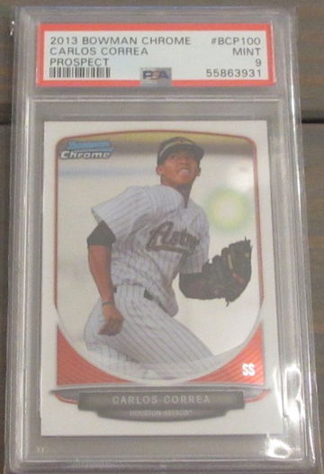 Carlos Correa 2013 Bowman Chrome Prospect  #BCP100 PSA 9