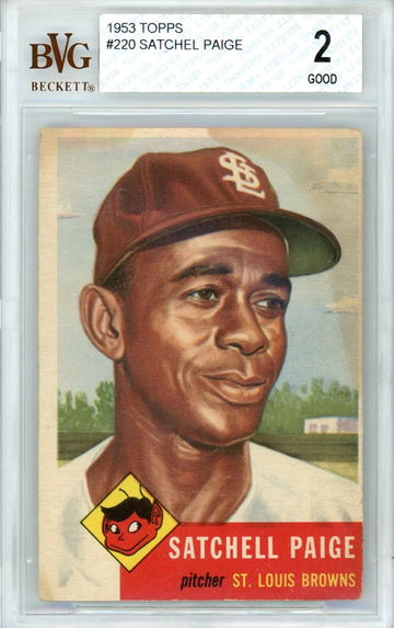 1953 TOPPS SATCHEL SATCHELL PAIGE BVG 2