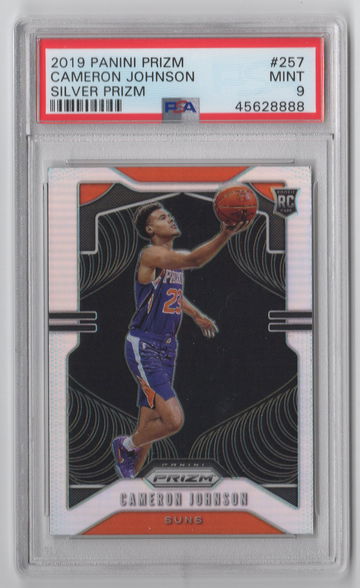2019 Prizm Cam Johnson Silver PSA 9