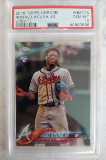 Ronald Acuna Topps Update Chrome PSA 10