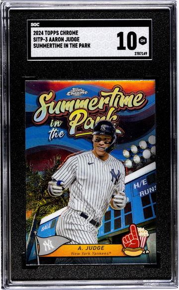 2024 Topps Chrome #SITP-3 Aaron Judge Summertime in the Park SGC 10