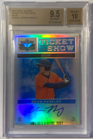 2017 Leaf Valiant Adam Haseley Auto /35 BGS 9.5/10