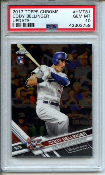 2017 Topps Chrome Update Cody Bellinger #HMT81 PSA Gem Mint 10
