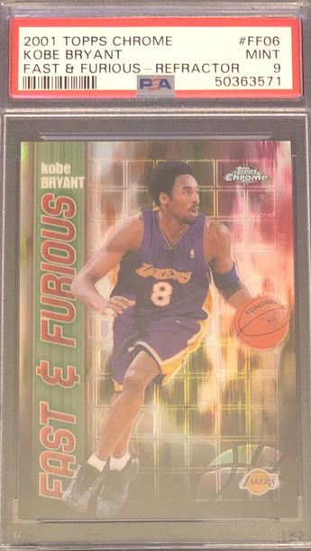 2001 Topps Chrome Kobe Bryant Fast & Furious Refractor