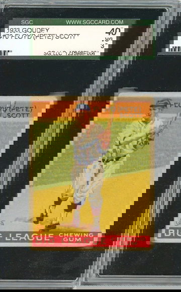 1933 Goudey Floyd Pete Scott #70 SGC 3 P1361