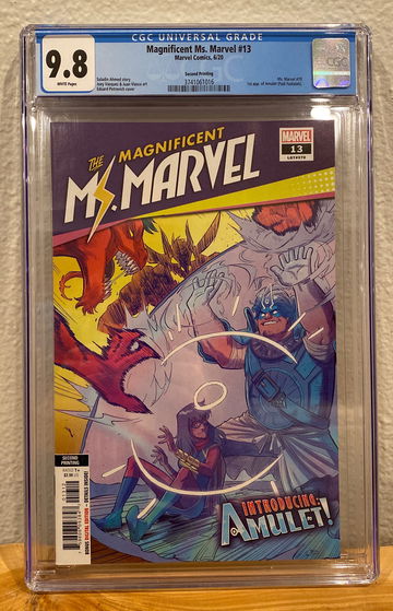 The Magnificent Ms. Marvel 13 CGC 9.8 1st Appearance of Amulet