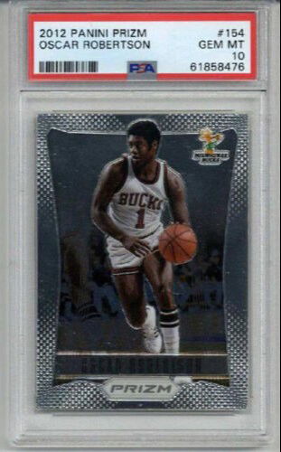 2012 PANINI PRIZM #154 OSCAR ROBERTSON BASKETBALL CARD BUCKS PSA 10 LOW POP