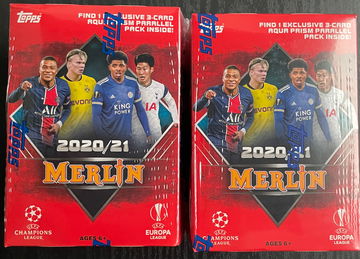 2020-21 Topps Merlin UEFA Blasters (Lot of 2) Sealed