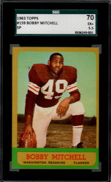 1963 Topps Football #159 Bobby Mitchell SGC 5.5 EX+