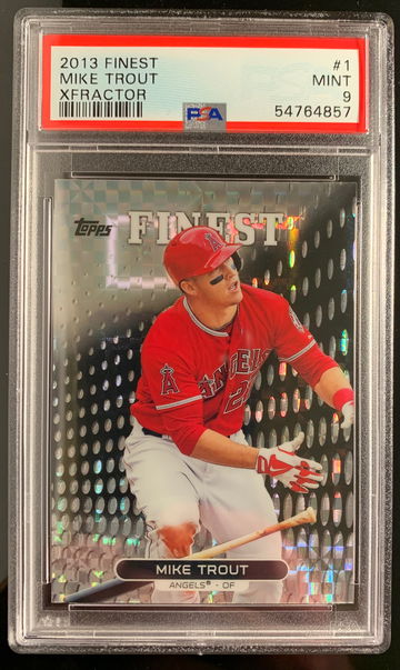 2013 Finest Mike Trout Xfractor PSA 9