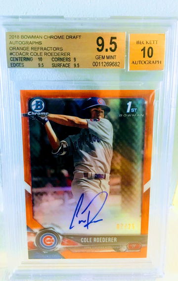 Cole Roederer Orange Auto BGS 9.5 /25
