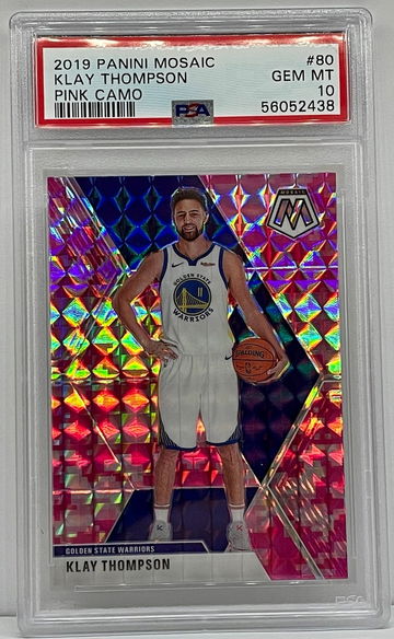 2019 Mosaic Klay Thompson Pink Camo PSA 10