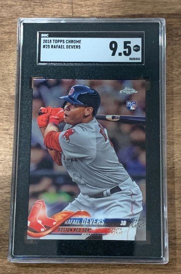 2018 Rafael Devers Topps Chrome RC SGC 9.5 