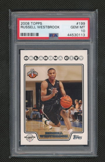2008 Russell Westbrook Topps #199 Rookie RC PSA 10