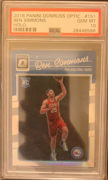 2016 Optic Holo Ben Simmons RC PSA 10