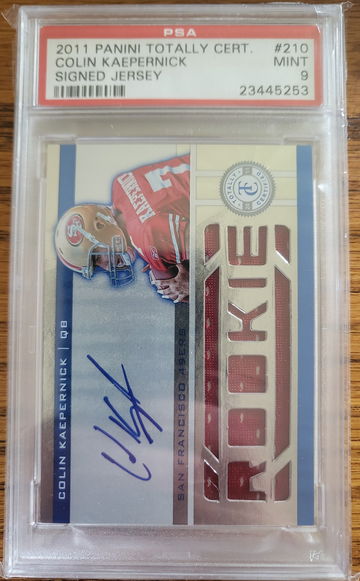 Colin Kaepernick 2011 Totally Certified RPA /399 PSA 9 Mint