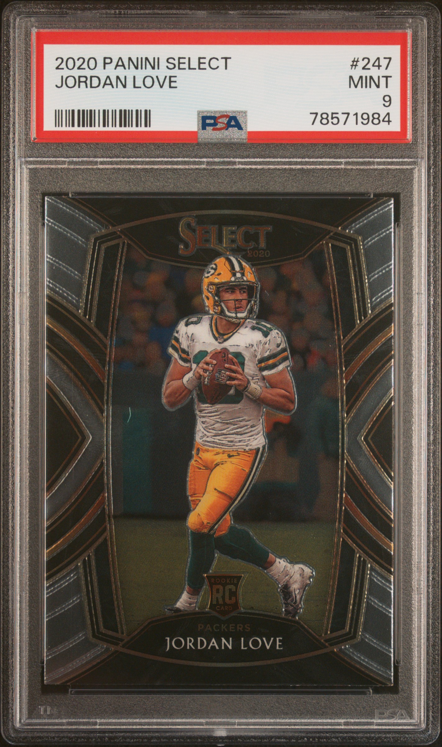 2020 Panini Select Jordan Love #247 PSA 9