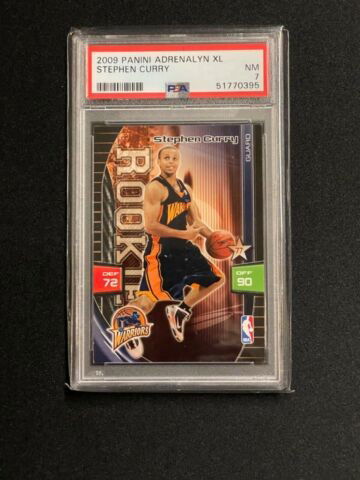 2009 Panini Adrenalyn XL Stephen Curry PSA 7
