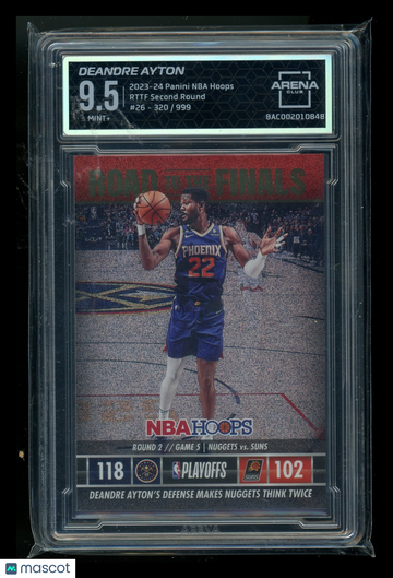 2023-24 Panini NBA Hoops Road to the Finals Deandre Ayton #26 /999 Arena Club 9.5