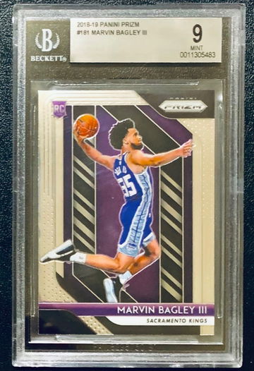 2018-19 Prizm Marvin Bagley III RC BGS 9